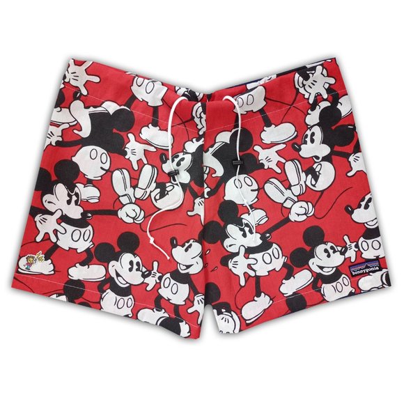 Disney Other - *SOLDOUT* Custom Reworked Retro Red Mickey Mouse Bennygonia 1990s Shorts Unisex